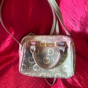 Mini GUESS Pink and Blue Crossbody Bag